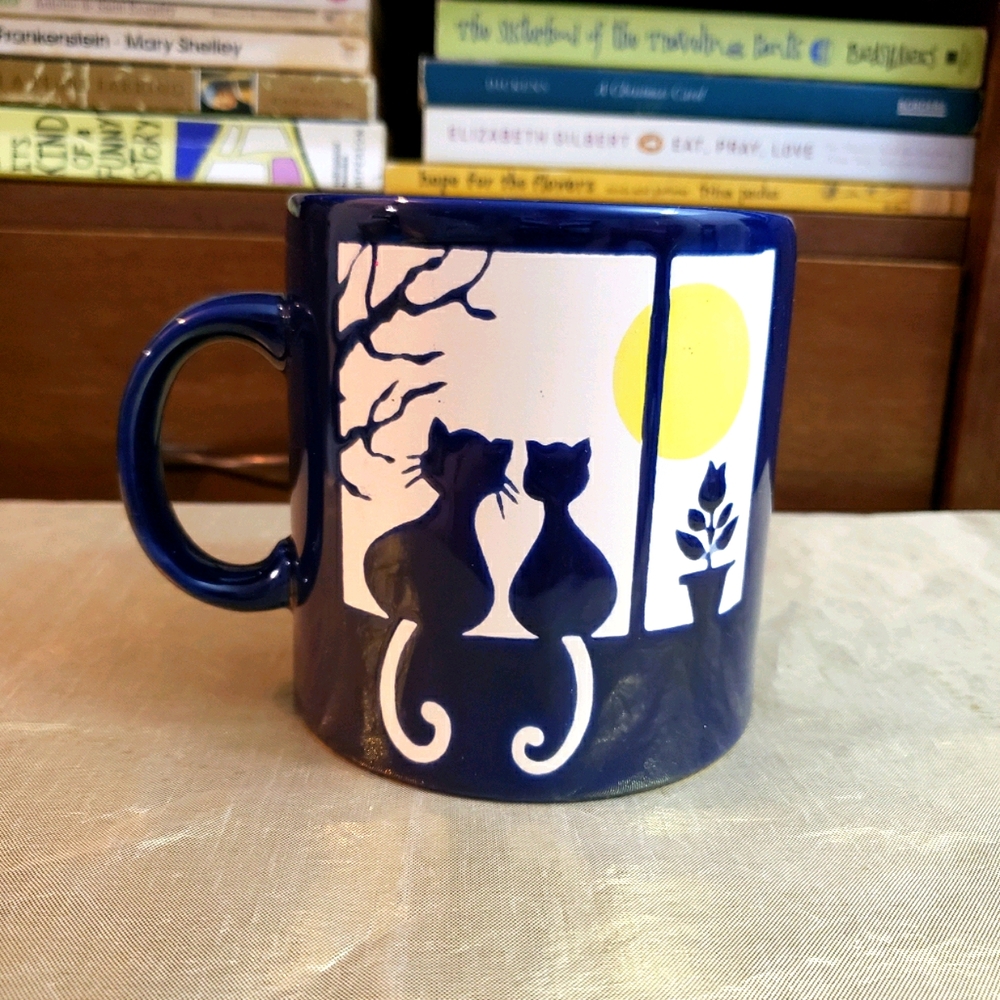Waechtersbach Coffee Mug. Two Cats At The Window